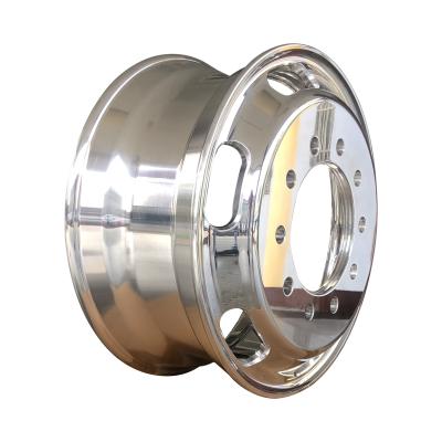 China 22.5inch heavy duty truck aluminum wheels alloy wheels from China with special duct hole zu verkaufen