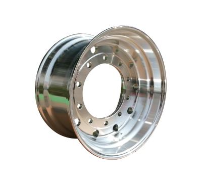 China 22.5x11.75 Aluminum Forged Aluminum Truck Wheels Hubs Or Rims Polished for sale