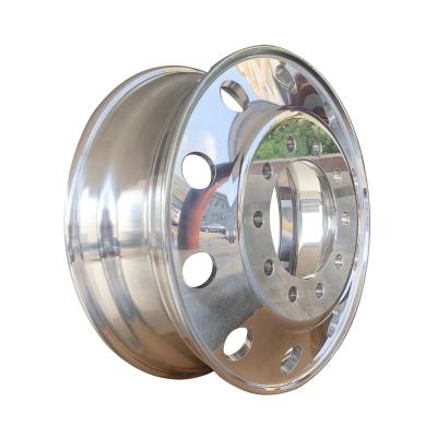 China Aluminum Alloy 24.5X8.25inch Truck Wheels For Engineering Vehicle zu verkaufen