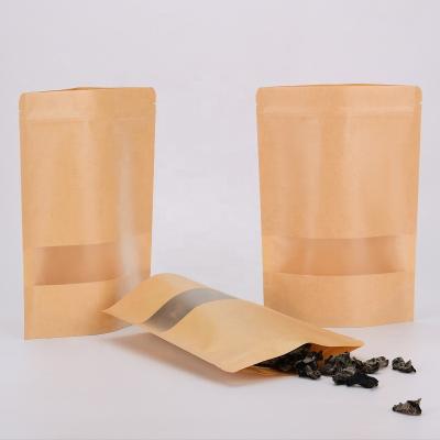 China Recycled Resealable Degradable Materials Tea Kraft Paper Bag for sale