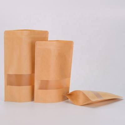 China Recycled Materials Wine Side Gusset Makers Kraft Paper Bag With Zip Lock for sale