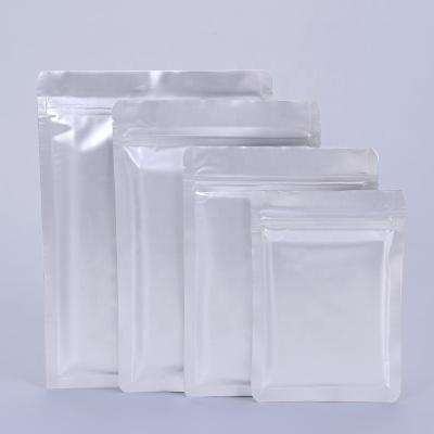 China Recyclable Thin Zip Packaging Pouch Zipper Zipper Lock Aluminum Foil Bag For Seed for sale