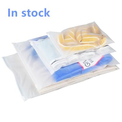 China Moisture Proof In Stock Custom Plastic Clothing Packaging Zip Lock Bag for sale