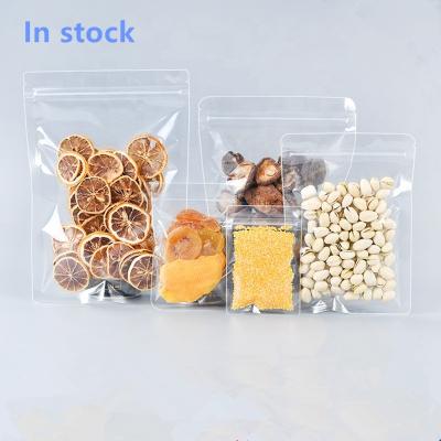 China Clear Resealable Security Flat Bottom Plastic Pouch Zipper Packaging Bag for sale