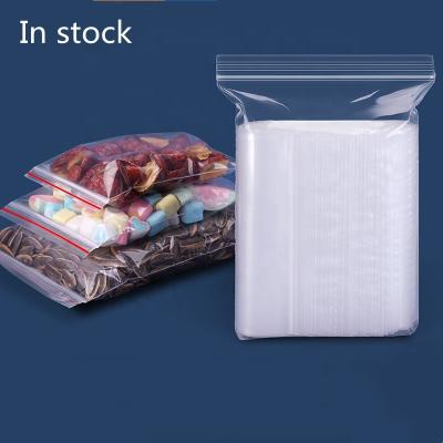 China Security Custom PE Pouch Resealable Smell Proof Bags Flat Zipper PE Ziplock Bag For Food Storage for sale