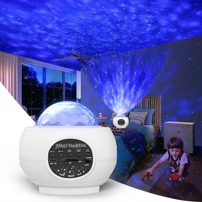 China Modern Hot Selling LED Star Projector Night Light Moon Colorful Nebula Starry Night Lamp Switch Power Lighting Music for sale