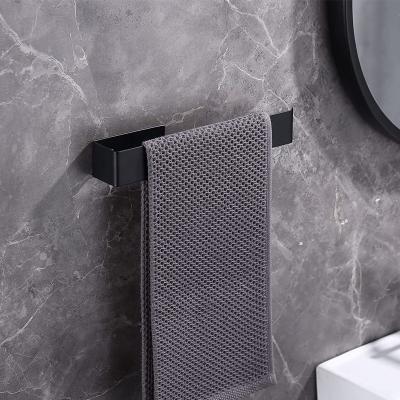 China Fashion Hot Selling Self Adhesive Towel Rail in Black for sale