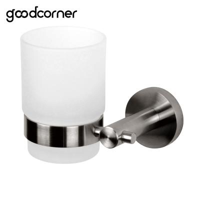 China Traditional Nickel Brushed Bathroom Accessories Toothbrush Holder for sale