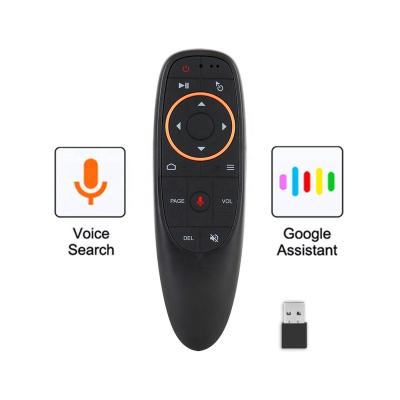 China G10S Voice Air Mouse 2.4G Wireless IR Remote Control Gyroscope Learning for Android TV Remote Control G10S USB Box for sale