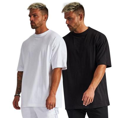 China Breathable Custom Plain Blank Color T-Shirts Oversized Logo 100% Cotton Plus Size Mens Shirts for sale