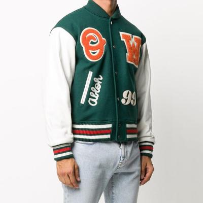 China Wholesale Breathable Baseball Bomber Plus Size Chenille Patch Varsity Mens Jackets for sale