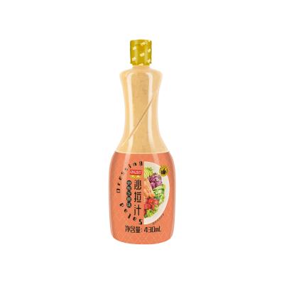 China 430ml Healthy Roasted Salad Sesame Mayo Paste Sauce Salad Dressing Sesame Sauce for sale