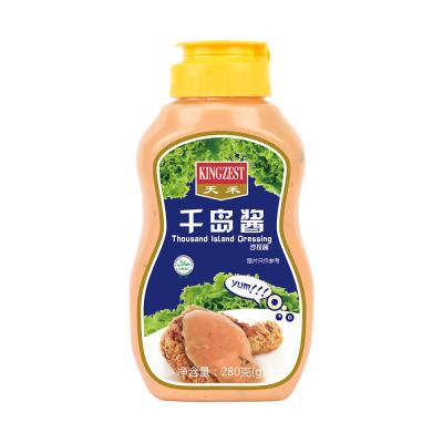 China 280g Bottle Thousand Island Dressings 0303161 Halal Salad Mayonnaise for sale