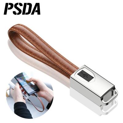 China Cell Phone PSDA Key Chain USB Cable For Samsung S9 S8 Mini Leather For xiaomi Phone USB Type C Cable 2A USB C Fast Charging Data for sale