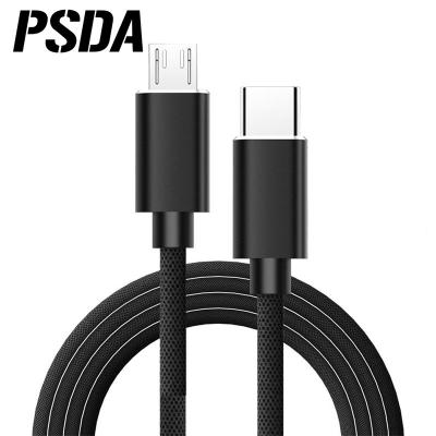 China Mobile Phone PSDA Type C to Micro USB Cable for Macbook Samsung S20 10 PD 60W USB C 3.1 Fast Charging Data Cable for Huawei P40 P30 USBC Wire for sale