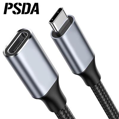 China Cell Phone PSDA USB C USB Extension Cable Type C 3.1 Gen 2 Male To Female Fast Charging And Audio Data Transfer Cable For MacBook Pro iPad for sale