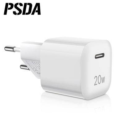 China Mobile Phone Charger PSDA 20W USB C Fast Charger For iPhone 12 PD Quick Charge 3.0 Fast Type C Charging Xiami MI 11 10 Samsung A51 EU Adapter for sale