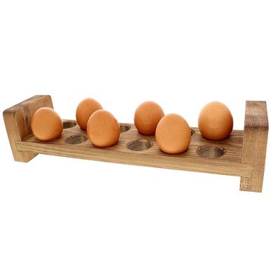 China High Quality Eco-Friendly Eco-Friendly Wooden Tray Egg Rack Wooden Egg Rack for sale