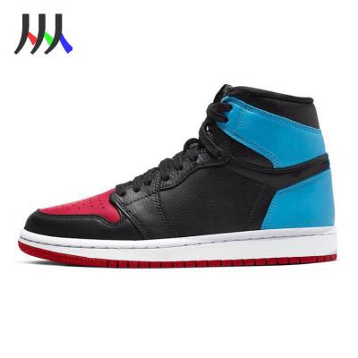 China 2020 rubber good quality brand AJ 1 UNC to Chicago basketball zapatillas 1:1 shoes rubber men and woman for sale