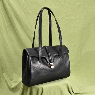 China Other New Designer Genuine Leather Lady Tote Bags Causal Women Satchel Bags High Quality Soft Leather Shoulder Bag for sale