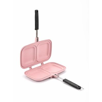 China Factory Direct Selling Viable Double Side Pan Meat Sandwich Pan Meat Sandwich Pan Non-Stick Frying Pan for sale