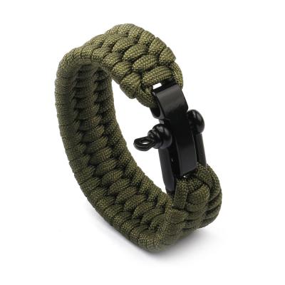 China Outdoor Accessories Emergency Rope Paracord Survival Camping Tactical Bracelet for sale