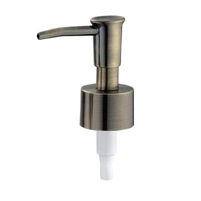 China Non Spill Wideal Cosmetics Metal Bottles Lotion Pumps Plastic Steel Plated Cheap Shampoo Soap Dispenser for sale