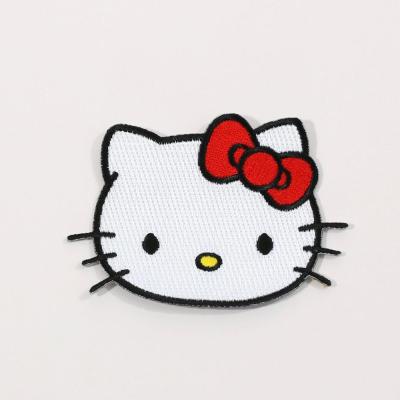 China 3D Wholesale Cat Face Embroidery Patches for sale