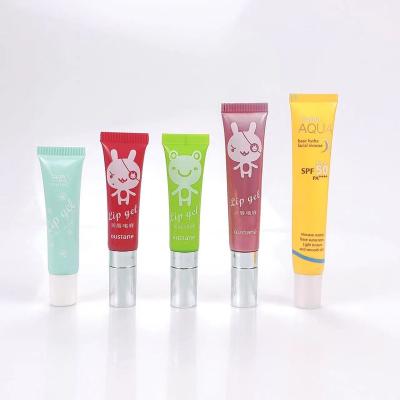 China Cosmetic luxury wholesale 10ml 15ml 20ml empty daily chemical lip gel personal care PE tube for sale