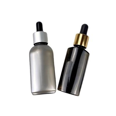 China Luxury 35ml Flat Shoulder Collar Dropper Bottle Care Pack Luxury 35ml Flat Shoulder Collar Eye Hair Oil Eye Hair Oil Dropper Essential Oil Plastic Bottle personal for sale