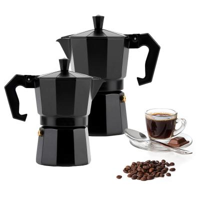 China WITH LID 3Cup Italy Coffee Mocha Mocha Filter Pot Aluminum Espresso Make Electric for sale