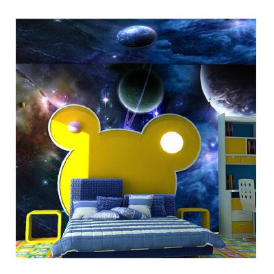 China KOMNNI Custom Modern 3D Night Pattern Modern Cosmic Wallpaper For Kids Room Living Room Background Waterproof 3D Wallpaper Murals for sale