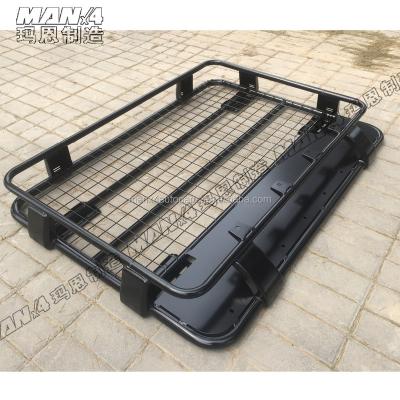 China 850x1250 Steel Pickup Roof Rack Cage Universal Luggage Rack Gutter Mount for sale