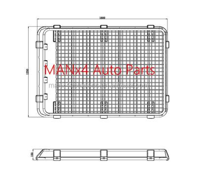 China Cage Aluminum 3/4 Length Universal Cage Gallery Basket for sale