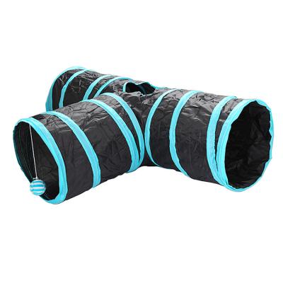 China Heute Stocked Collapsible OEM Pet Cat Tunnel Cat 4 Way Tunnel Channel With Paper Pet Tunnel Cat Roll Ring Forming for sale