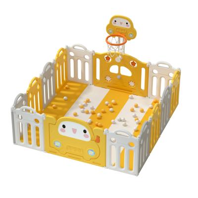 China Heute New Design Safe and Stable Children's Plastic Play Fence, Indoor Baby Folding Barrier Household Baby Safety Fence for Children for sale