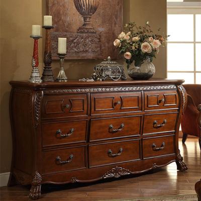 China E-221 Wooden Drawer Storage American Antique Drawer Cabinet Living Room Chest for sale