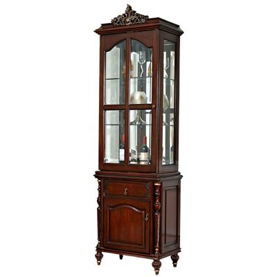 China American Solid Wood Storage Display Cabinet Wine Cabinet Bar Living Room Furniture Z365 for sale