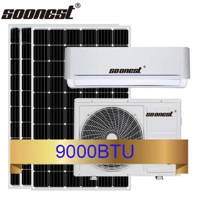 China 9000Btu 18000Btu Solar Air Conditioner 12V Dc Air Conditioner Compressor Inverter Ac 1.5 Ton Air Conditioner for sale