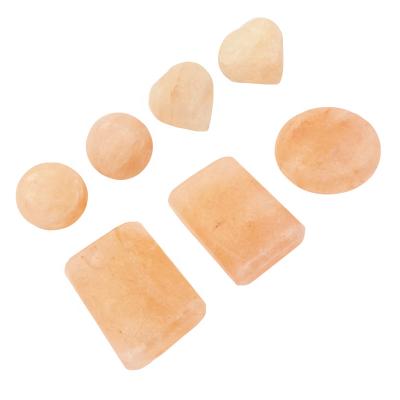 China Body Massage Stones Wholesale Body Massage Kit Pink Himalayan Salt Hot Energy Stone For Spa Stone for sale