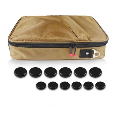 China Hugeworth Moving Lightweight Body Massage Heating Stone Bag Include 12pcs Stones for sale