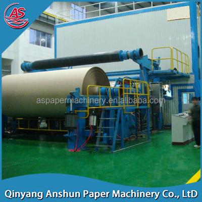 China Waste Paper Competitive Price Rice Straw Pulp Production Corrugated Paper Machine for sale