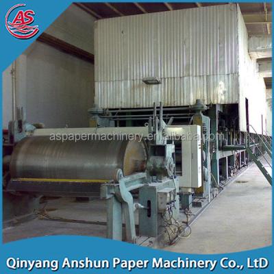 China Recycling Corrugated Cardboard Box And Waste Paper Used Fourdrinier Wire Kraft Paper Machine Price for sale