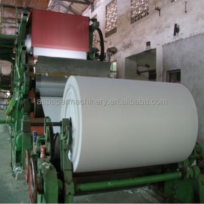 China Bagasse Wood Pulp Paper Industry Offset Printing Paper Mill Machinery for sale