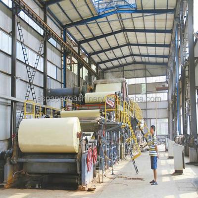 China full stainless steel scrap paper recycling a4 a3 copy paper making machines / newsprint paper for sale