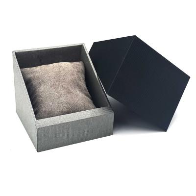 China Smart Cardboard Packaging Box Custom Logo Slant Opening Paper Watch Storage Box Dividers Factory Price With Velvet Pillow for sale