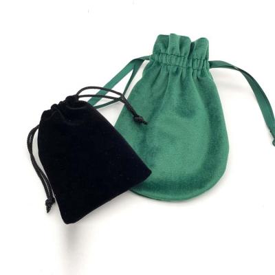 China Widely Used Popular Drawstring Top Quality Velvet Jewelry Pouch For Jewelry Packaging for sale