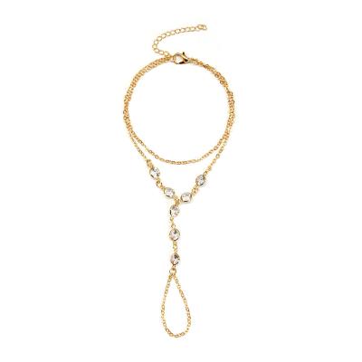 China FASHIONABLE Design Accessory Hand Chain Gold Bracelet Fashion Back Chain for sale