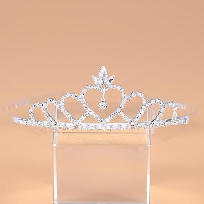 China Alloy+Rhinestone Fashion Beautiful Crystal Crown Lady Large Rhinestone Wedding Tiara And Crown for sale