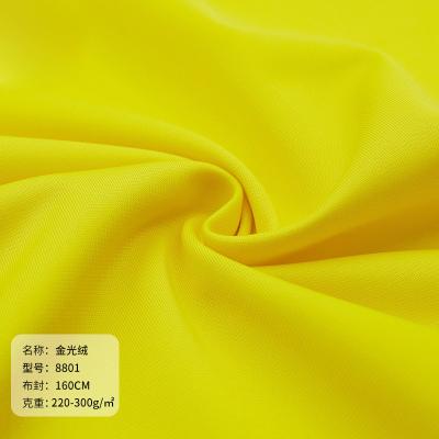 China Factory supply waterproof super poly knit fabric 220gsm 100%polyester tricot trinda foil velor for sale